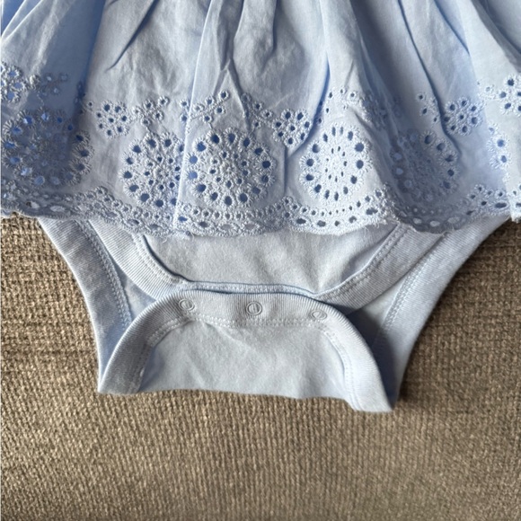 GAP Light Blue Baby Diaper Cover with Lace - Picture 2 of 3